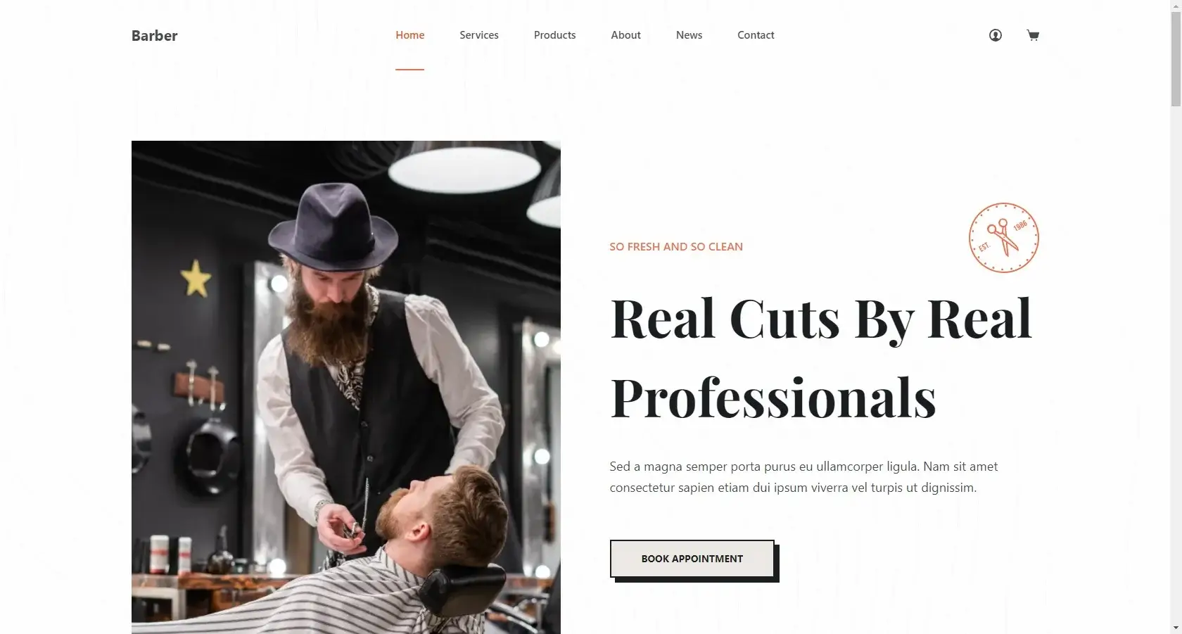 Barber – Haircut Website