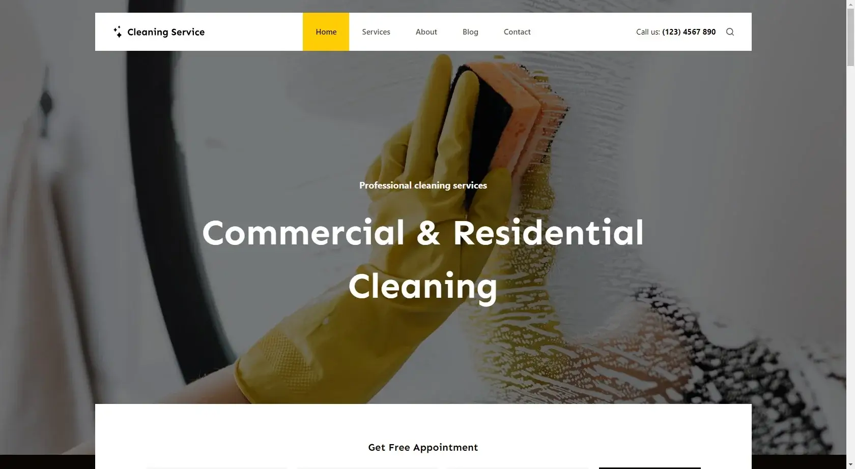 Cleaning - Service Website