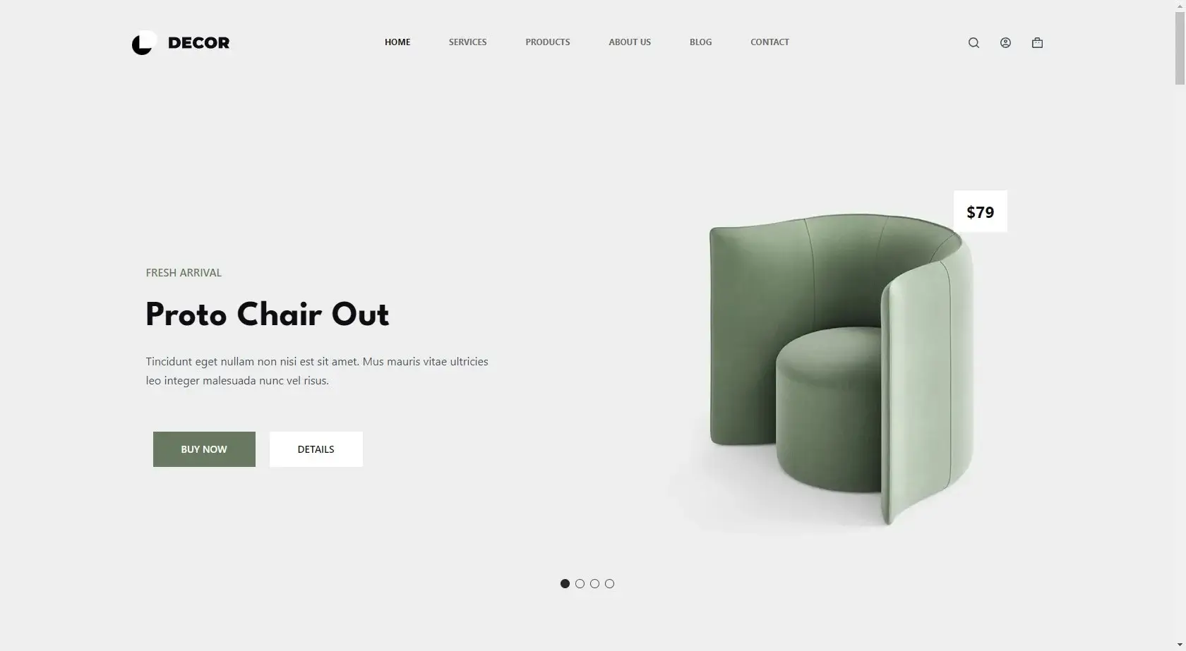 Decor – Furniture Store Website