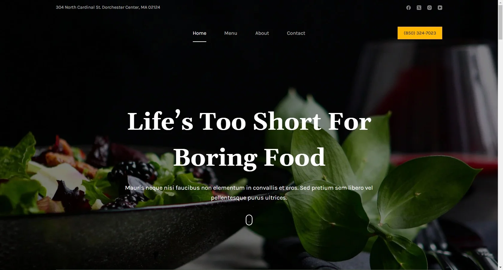 Food – Restaurant Website