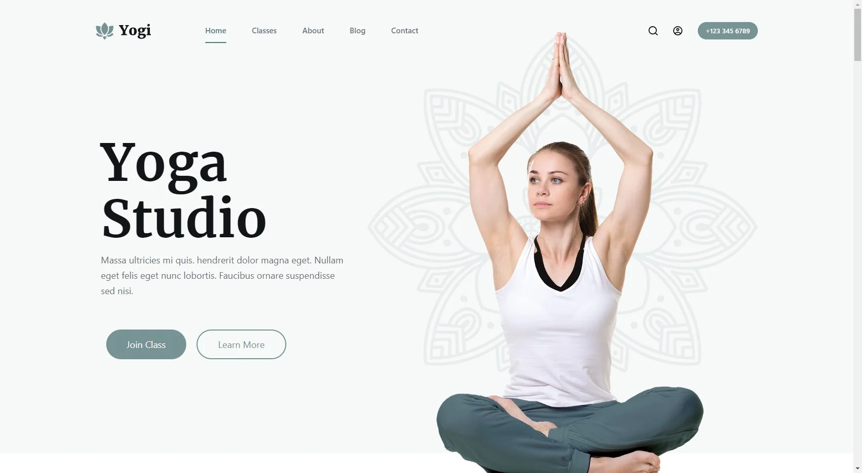 Yogi - Yoga Studio Website